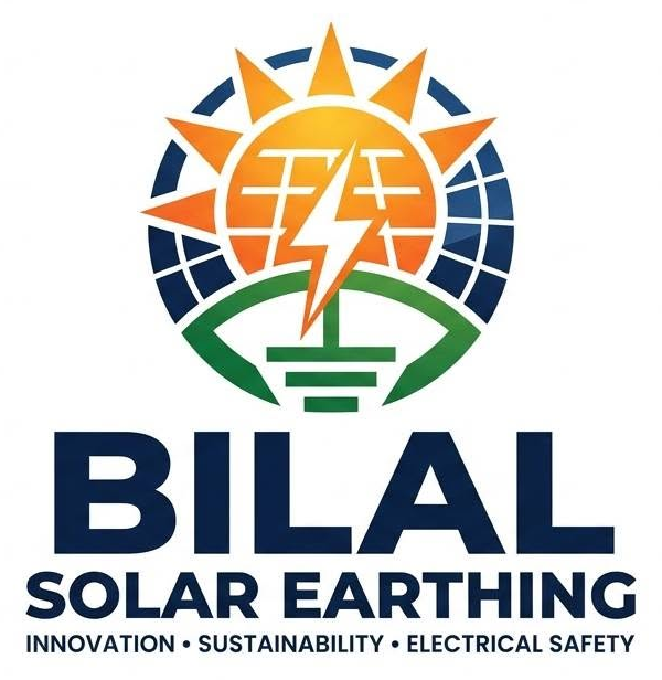 Bilal Solar Earthing Company logo — Innovation • Sustainability • Electrical Safety